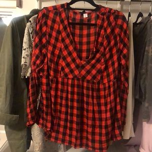 Plaid top